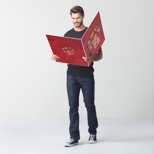 Funny Red Joystick Father's Day Card (In Situ)