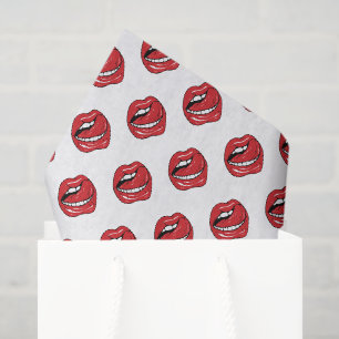 Funny Red Lips Tissue Paper