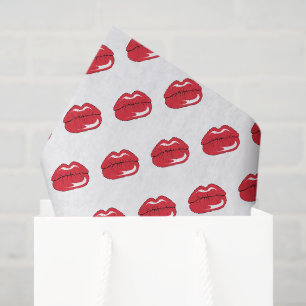 Funny Red Lips Tissue Paper