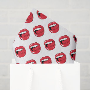 Funny Red Lips Tissue Paper