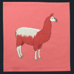 Funny Red Llama Napkin<br><div class="desc">Funny Red Llama</div>