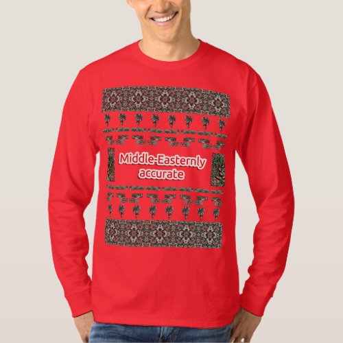 Funny Red Middle_Easternly Accurate Christmas Ugly T_Shirt