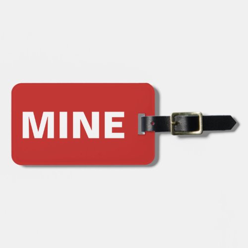 Funny Red Mine Luggage Tag