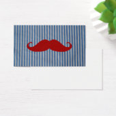 Funny Red Mustache And Blue White Stripes (Desk)