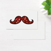 FUNNY RED MUSTACHE PRINTED GLITTER (Desk)