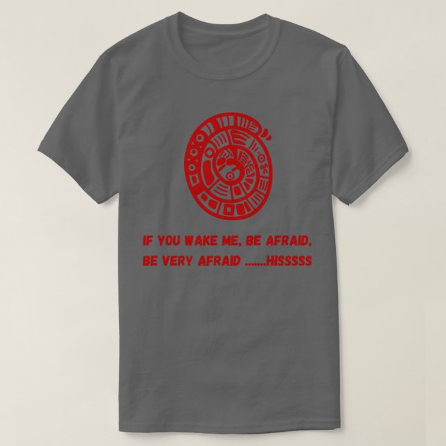 Funny Red Rattle Snake Design  T-Shirt (Design Front)