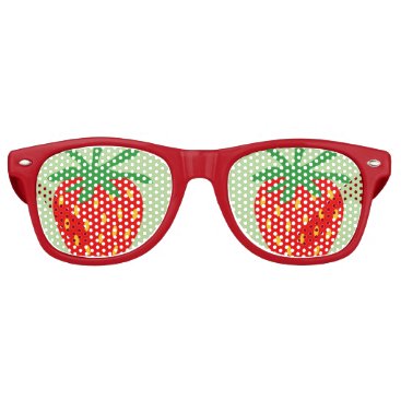 Funny red strawberry party shades sunglasses