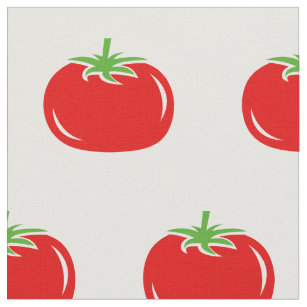 Funny red tomato pattern DIY textile fabric