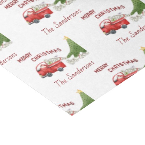 Funny Red Truck Christmas  Toilet Paper