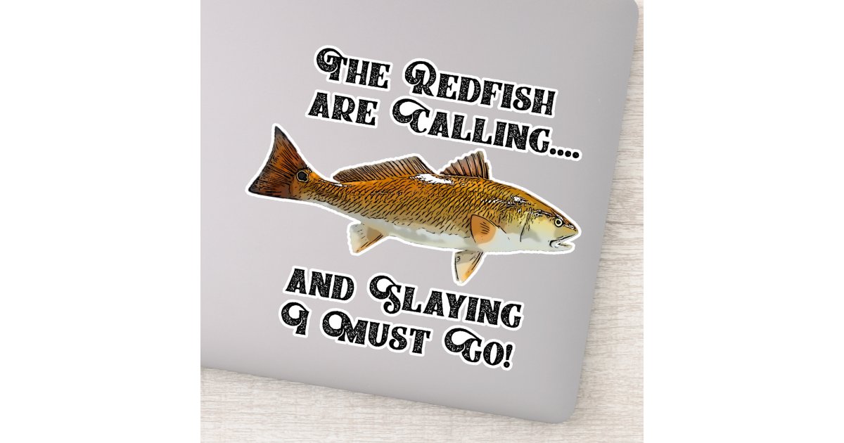 Redfish Fishing Sticker