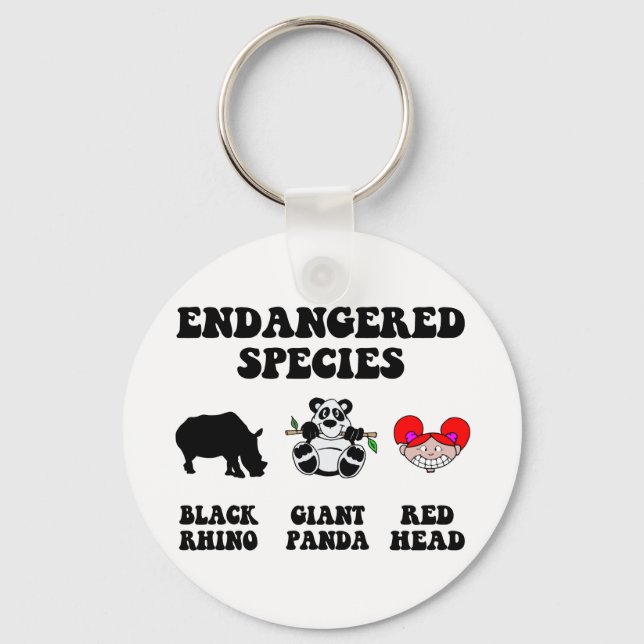 Funny redhead keychain (Front)