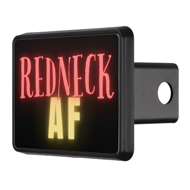 Funny Redneck AF Neon Hitch Cover (Left)