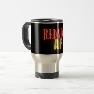 Funny Redneck AF Neon Personalized Travel Mug