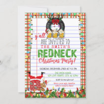 Funny Redneck Christmas Holiday Party Invitation