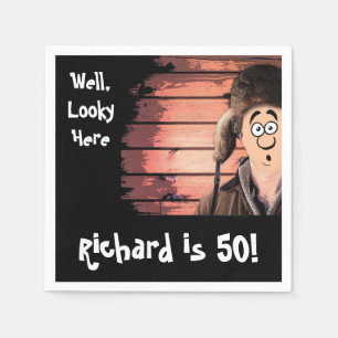 Funny Redneck Hillbilly Birthday Party Napkins