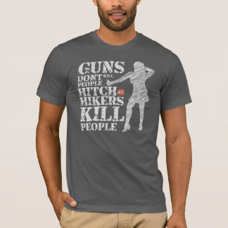 Funny Redneck Horror Humor Guns Don't Kill People T-Shirt