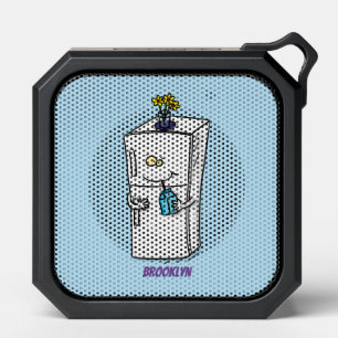 Funny refrigerator cartoon illustration bluetooth speaker