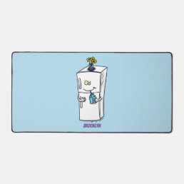 Funny refrigerator cartoon illustration desk mat
