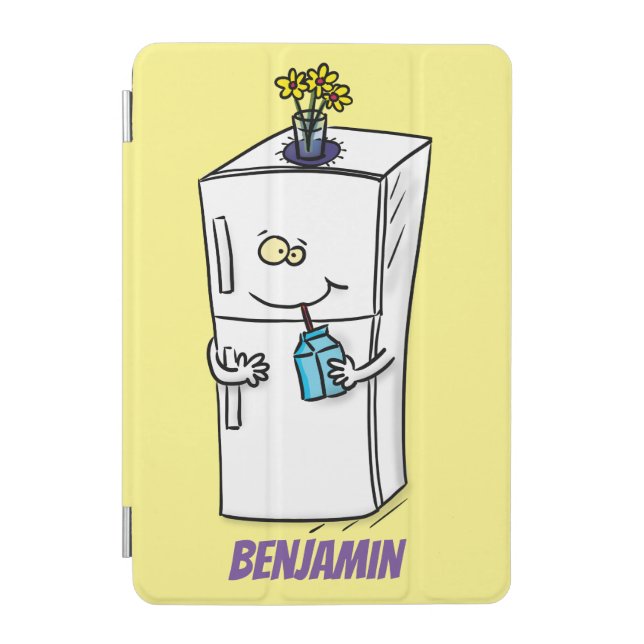 Funny refrigerator cartoon illustration iPad mini cover (Front)