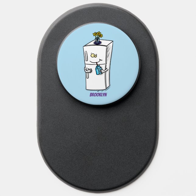 Funny refrigerator cartoon illustration PopSocket (Popsocket)