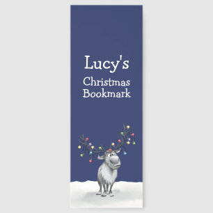 Funny Reindeer Christmas Bookmarks