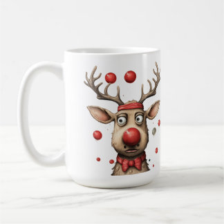 Funny Reindeer Christmas Reindeer Christmas balls Coffee Mug