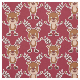 Funny Reindeer custom color fabric