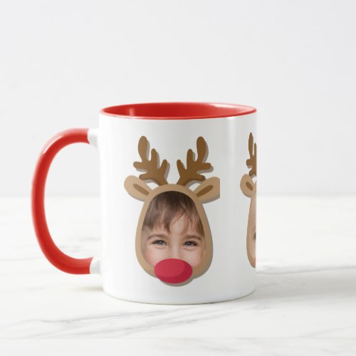 Funny Reindeer Faces Mug