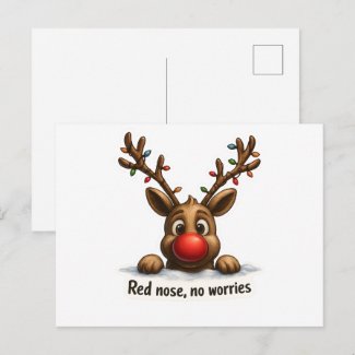 🎄 Funny Reindeer Holiday Card 🦌✨