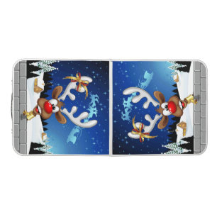 Funny Reindeer Peeking Christmas Meme Beer Pong Table