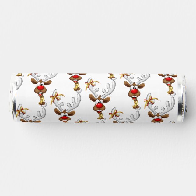 Funny Reindeer Peeking Christmas Meme  Breath Savers® Mints (Front)