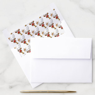 Funny Reindeer Peeking Christmas Meme Envelope Liner