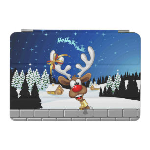 Funny Reindeer Peeking Christmas Meme  iPad Mini Cover