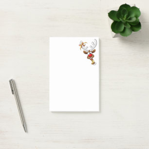 Funny Reindeer Peeking Christmas Meme Post-it Notes