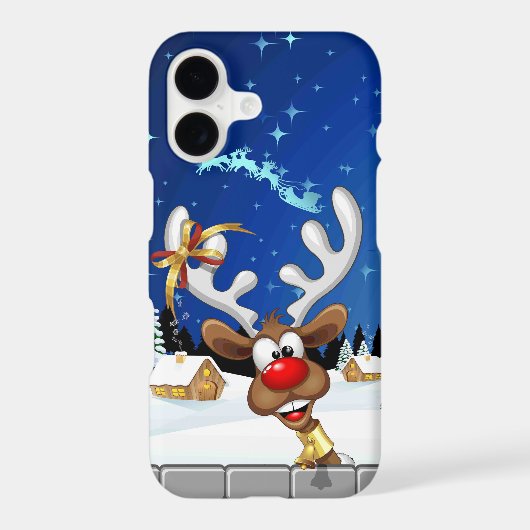 Funny Reindeer Peeking Christmas Meme  Samsung Galaxy Case (Back)
