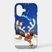 Funny Reindeer Peeking Christmas Meme  Samsung Galaxy Case (Back)