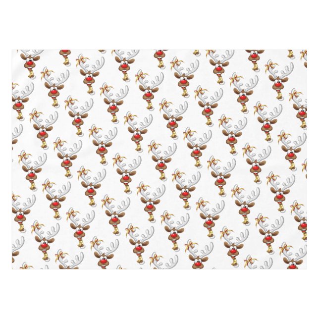 Funny Reindeer Peeking Christmas Meme  Tablecloth (Front (Horizontal))