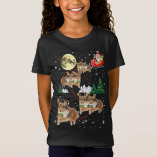 Funny Reindeer Sheltie Xmas Christmas Dog Lovers G T-Shirt