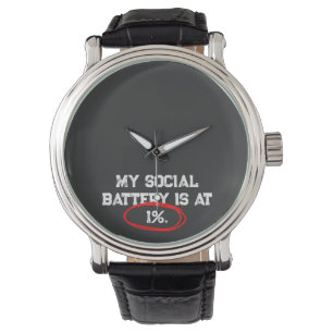 Funny Relatable Excuse Quote Typography Design Watch