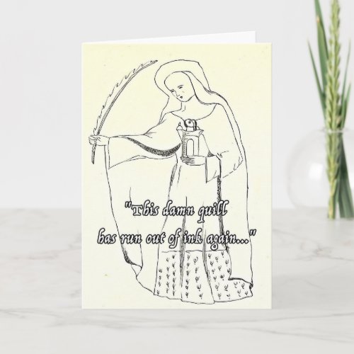 Funny Religious Greetings Card Quill Birthday Fun