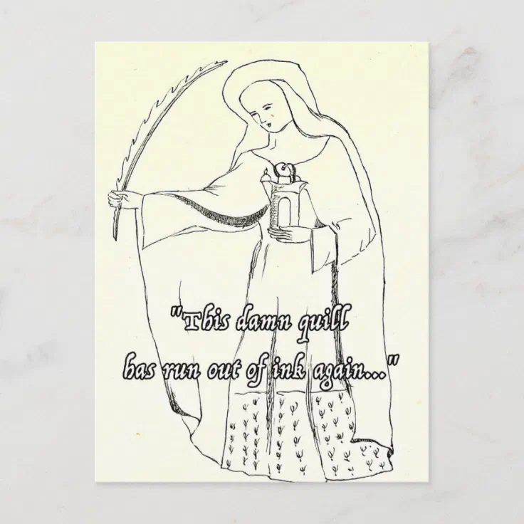 Funny Religious Greetings Card Quill Birthday Fun | Zazzle