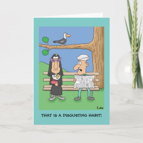 Funny religious personalized greeting card