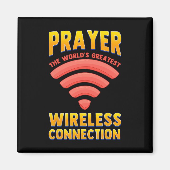 Funny Religious Saying Jesus Christ Pray Christian Magnet (Front)