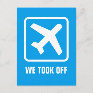 Funny relocation or new address moving postcards