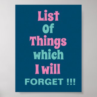 Funny Reminder for Forgetful People 