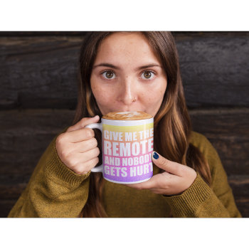 Funny Remote Control Quote Coffee Mug by AardvarkApparel at Zazzle