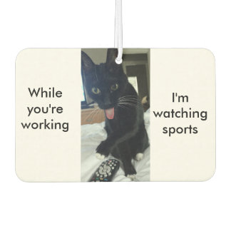 Funny remote tongue cat sport car air freshener