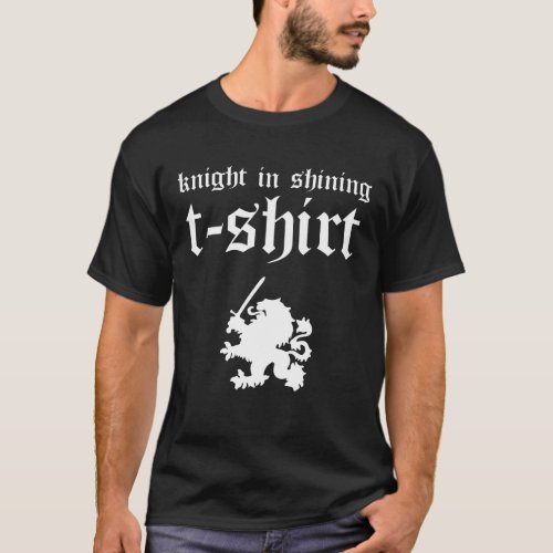 Funny Renaissance Faire Knight Heraldic Medieval T_Shirt