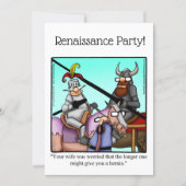 Funny Renaissance Party Invitations | Zazzle