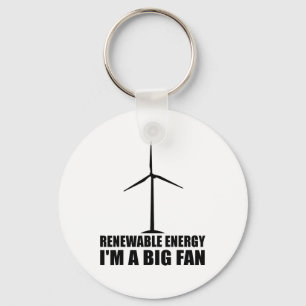Funny Renewable Energy Environmental Gift Cool Win Keychain